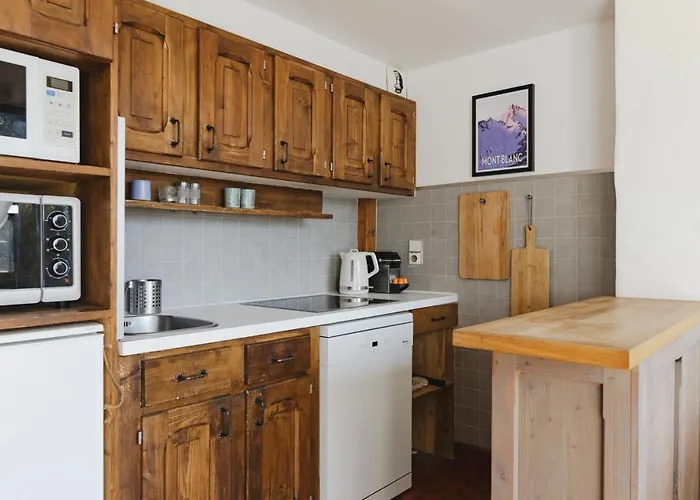 Argentero Cosy Duplex Pied Pistes Vue Grands Montets Chamonix